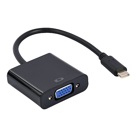 Cablexpert | Kabel przejściowy z USB typu C na VGA | A-CM-VGAF-01 | Czarny | USB typu C | VGA | 0,15 m - 3