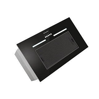 Candy | Okap | CPY5MBG | Okap | Klasa efektywności energetycznej C | Szerokość 52 cm | 298 m³/h | Sterowanie mechaniczne | LED | Czarne szkło