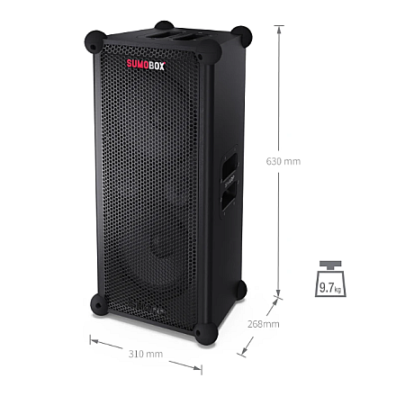Głośnik przenośny Sharp SumoBox CP-LS100 High Performance | Sharp | Głośnik przenośny | SUMOBOX CP-LS100 High Performance | 120 W | Bluetooth | Czarny | Przenośny | Połączenie bezprzewodowe - 14