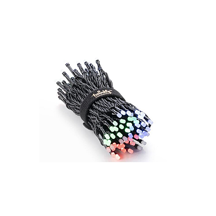 Twinkly|Strings Smart LED Lights 100 RGB (Multicolor), 8m, czarny przewód|RGB - 16M+ kolorów - 9