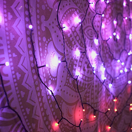 Twinkly|Strings Smart LED Lights 100 RGB (Multicolor), 8m, czarny przewód|RGB - 16M+ kolorów - 3