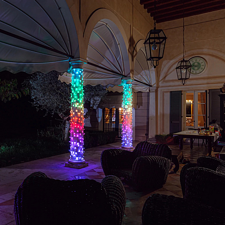Twinkly|Strings Smart LED Lights 100 RGB (Multicolor), 8m, czarny przewód|RGB - 16M+ kolorów - 4