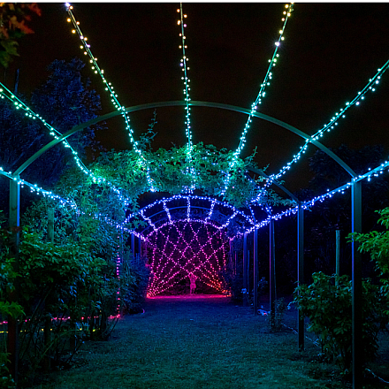 Twinkly|Strings Smart LED Lights 100 RGB (Multicolor), 8m, czarny przewód|RGB - 16M+ kolorów - 7