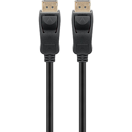 Goobay | Kabel ze złączem DisplayPort 1.4 | Czarny | DisplayPort męski | DisplayPort męski | DP do DP | 2 m - 2