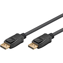 Goobay | Kabel ze złączem DisplayPort 1.4 | Czarny | DisplayPort męski | DisplayPort męski | DP do DP | 2 m