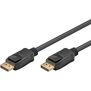 Goobay | Kabel ze złączem DisplayPort 1.4 | Czarny | DisplayPort męski | DisplayPort męski | DP do DP | 2 m