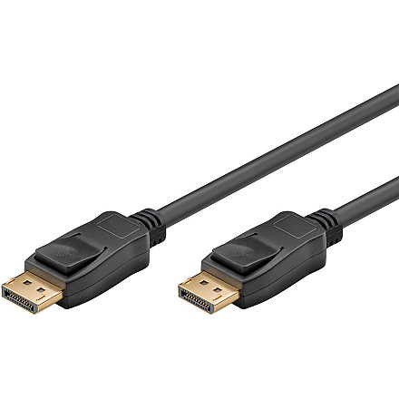 Goobay | Kabel ze złączem DisplayPort 1.4 | Czarny | DisplayPort męski | DisplayPort męski | DP do DP | 2 m - 1