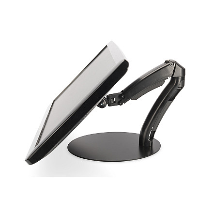 Digitus | Uchwyt biurkowy | Uniwersalny stojak na monitor LED/LCD ze sprężyną gazową | Pochylanie, obracanie, regulacja wysokości, obracanie | Czarny - 4