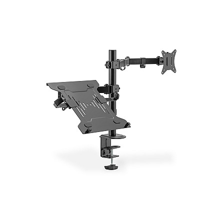 Digitus | Uchwyt biurkowy | DA-90436 | Pochylenie, obrót, regulacja wysokości, obrót | Maksymalna waga (udźwig) 9 kg | Czarny - 2