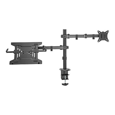 Digitus | Uchwyt biurkowy | DA-90436 | Pochylenie, obrót, regulacja wysokości, obrót | Maksymalna waga (udźwig) 9 kg | Czarny - 1