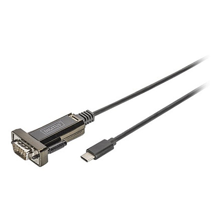 DIGITUS USB Type-C to Serial Adapter | Digitus | DIGITUS DA-70166 - adapter szeregowy - USB-C - RS-232 | DA-70166 - 1