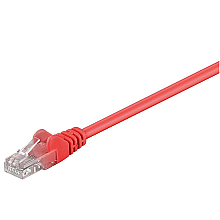 Goobay | CAT 5e | Kabel sieciowy | Skrętka nieekranowana (UTP) | Męski | RJ-45 | Męski | RJ-45 | Czerwony | 1,5 m