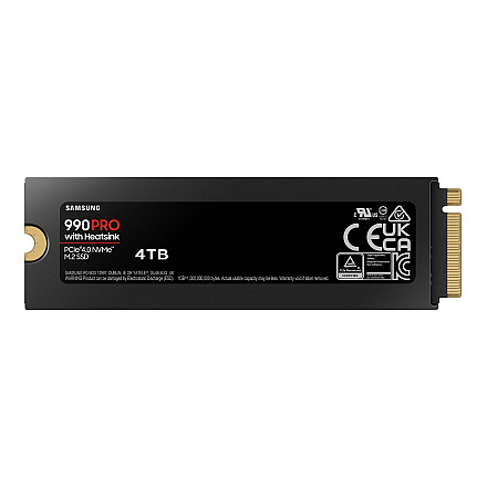 Samsung 990 PRO з radiatorem 4000 GB Format SSD M.2 2280 - 4