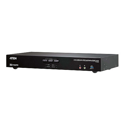 Aten CS1842-AT-G 2-portowy przełącznik KVM True 4K HDMI Dual-View z audio i koncentratorem USB 3.0 | Aten - 1