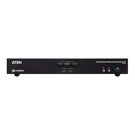 Aten CS1842-AT-G 2-portowy przełącznik KVM True 4K HDMI Dual-View z audio i koncentratorem USB 3.0 | Aten - 2