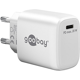 Goobay | 65406 Швидка зарядний пристрій Goobay USB-C PD GaN (20 W)