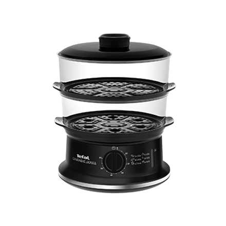 Parowar TEFAL | VC140135 | чорний | 900 W | Liczba koszy 2 | Gwarancja (m-c): 24 - 1