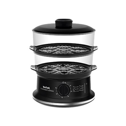 Parowar TEFAL | VC140135 | чорний | 900 W | Liczba koszy 2 | Gwarancja (m-c): 24 - 6