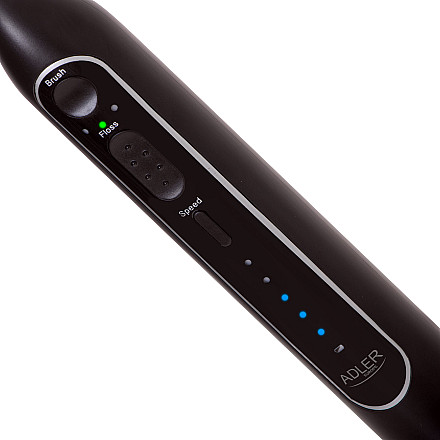 Adler | Szczoteczka soniczna 2 w 1 do nitkowania wodą | AD 2180b | Akumulatorowa | Dla dorosłych | Liczba główek szczoteczki w zestawie 2 | Liczba trybów szczotkowania zębów 1 | Czarna - 9