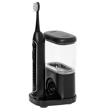 Adler | Szczoteczka soniczna 2 w 1 do nitkowania wodą | AD 2180b | Akumulatorowa | Dla dorosłych | Liczba główek szczoteczki w zestawie 2 | Liczba trybów szczotkowania zębów 1 | Czarna - 2