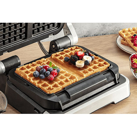 TEFAL OptiGrill Akcesoria do przekąsek i pieczenia | XA730810 | Ilość ciasta 1 | Gofry | Czarny - 4