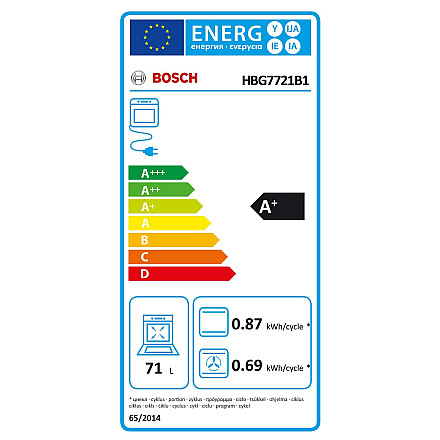 Bosch Piekarnik HBG7721B1 71 L - 9