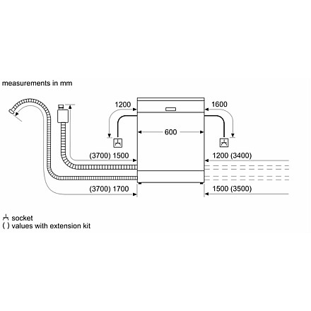Bosch SMV6ZCX06E Do zabudowy Ширина 60 cm - 4