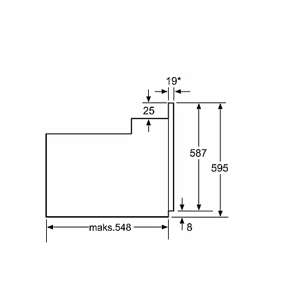 Bosch | Piekarnik | HBF133BA0 | 66 L | Elektryczny | EcoClean | Pokrętła | Wysokość 59,5 cm | Szerokość 59,4 cm | Czarny - 5
