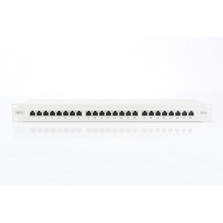 Panel krosowy Digitus | CAT 6A, ekranowany, 1U, 24-portowy | RJ45, 8P8C | сірий - 3