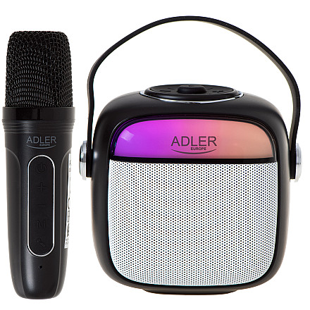 Głośnik karaoke z mikrofonem | AD 1199B | Bluetooth | Czarny | Przenośny | Połączenie bezprzewodowe - 1