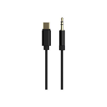 Cablexpert USB type-C to Stereo 3.5 mm AUX Cable, 1.5 m, Black - 1