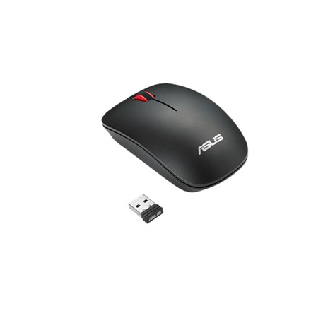 Asus | WT300 RF | Миша optyczna | чорний/червоний - 2