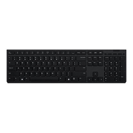 Lenovo Professional Wireless Rechargeable Keyboard 4Y41K04068 Keyboard Wireless US Scissors switch keys Grey - 1