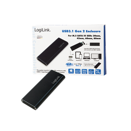 Logilink Корпус сховища даних Твердотільний диск M.2 - 4
