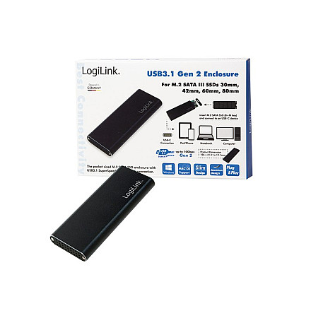 Logilink Корпус сховища даних Твердотільний диск M.2 - 8