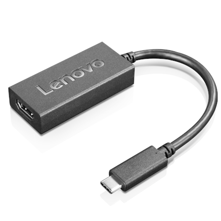 Адаптер wideo Lenovo 19-pinowe HDMI typu A жіночі 24-pinowe USB-C - 1