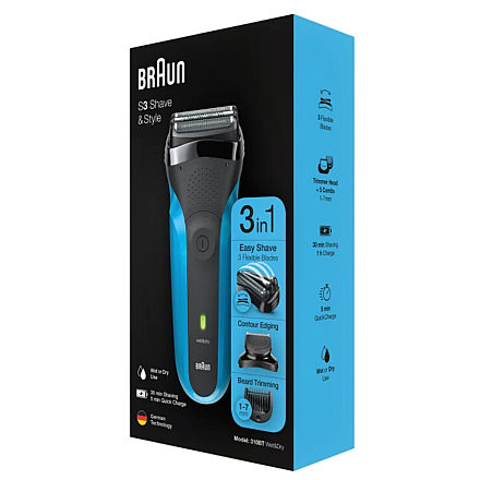 Braun Гоління з тримером Shave&Style 310BT Бездротова - 4