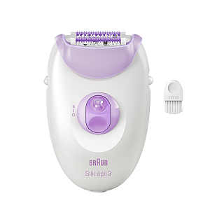 Depilator | SE3-000 Silk épil 3 | Liczba poziomów mocy 2 | Biały/fioletowy