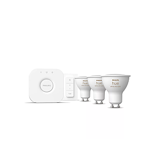 Philips Hue WCA Starter Kit 4.2W GU10 3pcs, Bridge, Комутатор
