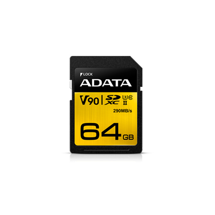 ADATA | Premier ONE | UHS-II U3 | 64 GB | SDXC | Pamięć flash klasy 10 - 1