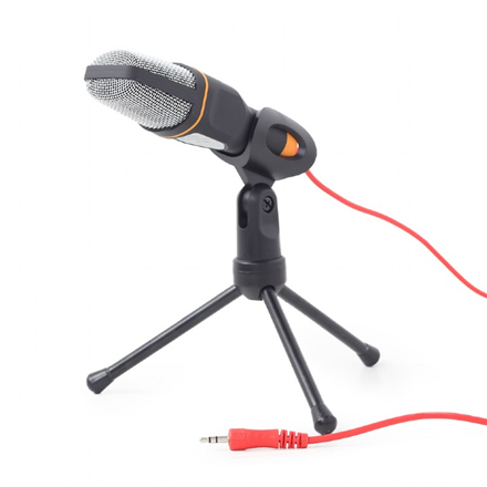 Gembird | Mikrofon biurkowy ze statywem | MIC-D-03 | Wbudowany mikrofon | 3,5 mm | Czarny - 1