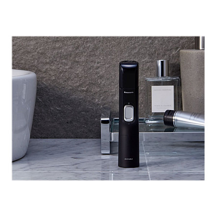 Panasonic ERGN300K503 Wet/Dry Nose & Ear Hair Trimmer with Vortex Cleaning System, Grey - 5