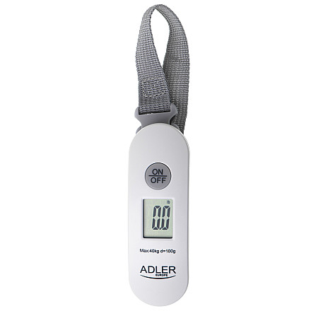 Adler | Travel Luggage Scale | AD 8189 | Maksymalna waga (udźwig) 40 kg | Dokładność 100 g | Biały - 2