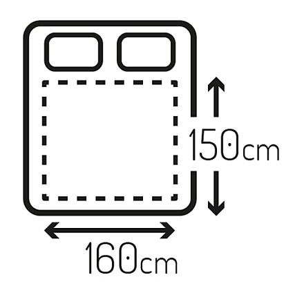 Mesko Electirc heating under-blanket MS 7420 Number of heating levels 4 Number of persons 2 Washable Remote control Polyester 2x60 W White - 5