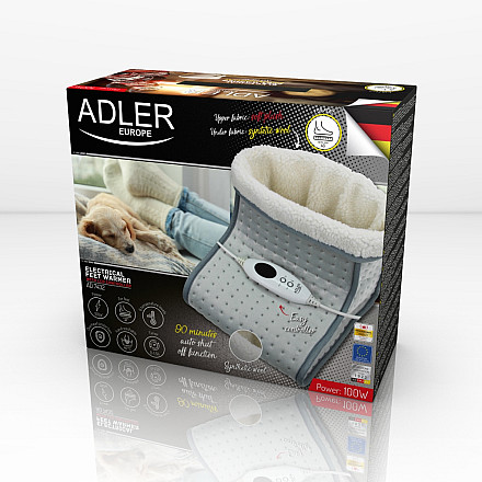 Adler Feet warmer with LCD controller AD 7432 Number of heating levels 4 Number of persons 1 Washable Remote control Outer fabric: soft… - 2