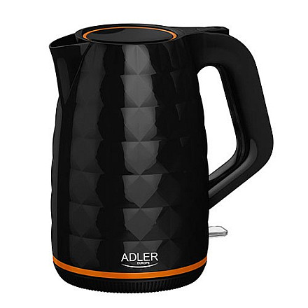 Adler | Czajnik | AD 1277 | Standard | 2200 W | 1,7 L | Plastik | Podstawa obrotowa 360° | Czarny - 2
