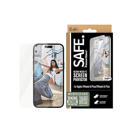 SAFE by PanzerGlass Screen Protector iPhone 16 Plus | Ultra-Wide Fit - 4