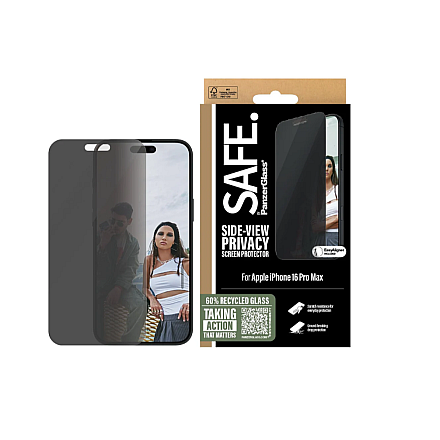 SAFE by PanzerGlass Privacy Screen Protector iPhone 16 Pro Max | Ultra-Wide Fit - 3