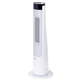 Adler | Termowentylator wieżowy z nawilżaczem | AD 7730 | Ceramiczny | 2200 W | Liczba poziomów mocy 2 | Odpowiedni do pomieszczeń do 25 m² | Biały