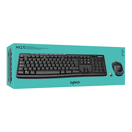 Logitech MK270 | Zestaw klawiatura та mysz | Bezпровідний | USA | чорний - 7